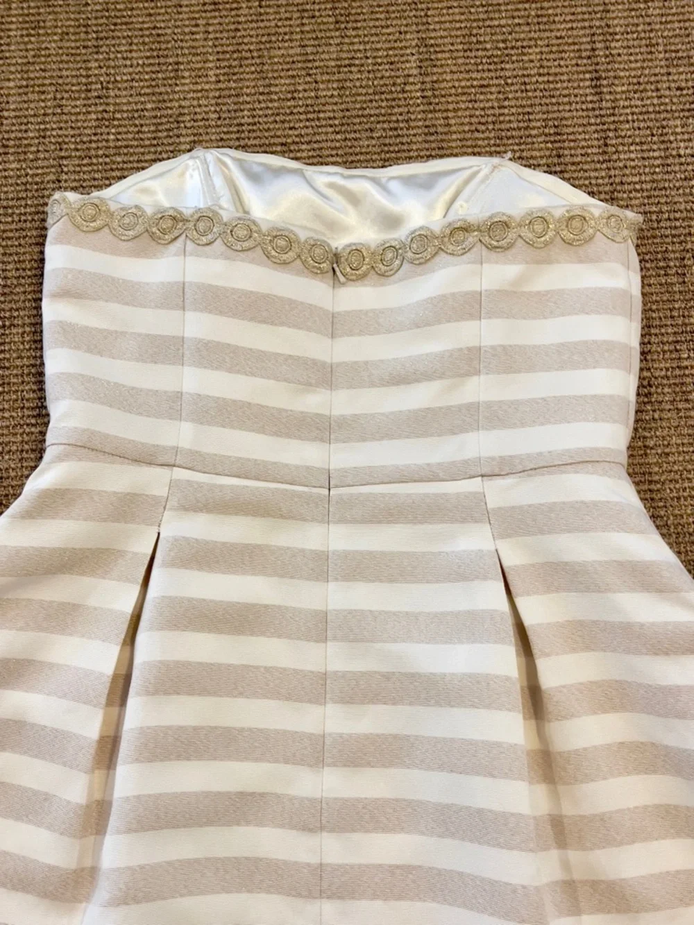Lilly Pulitzer Strapless Embroidered Blossom Dress Size 12 - Picture 9 of 13